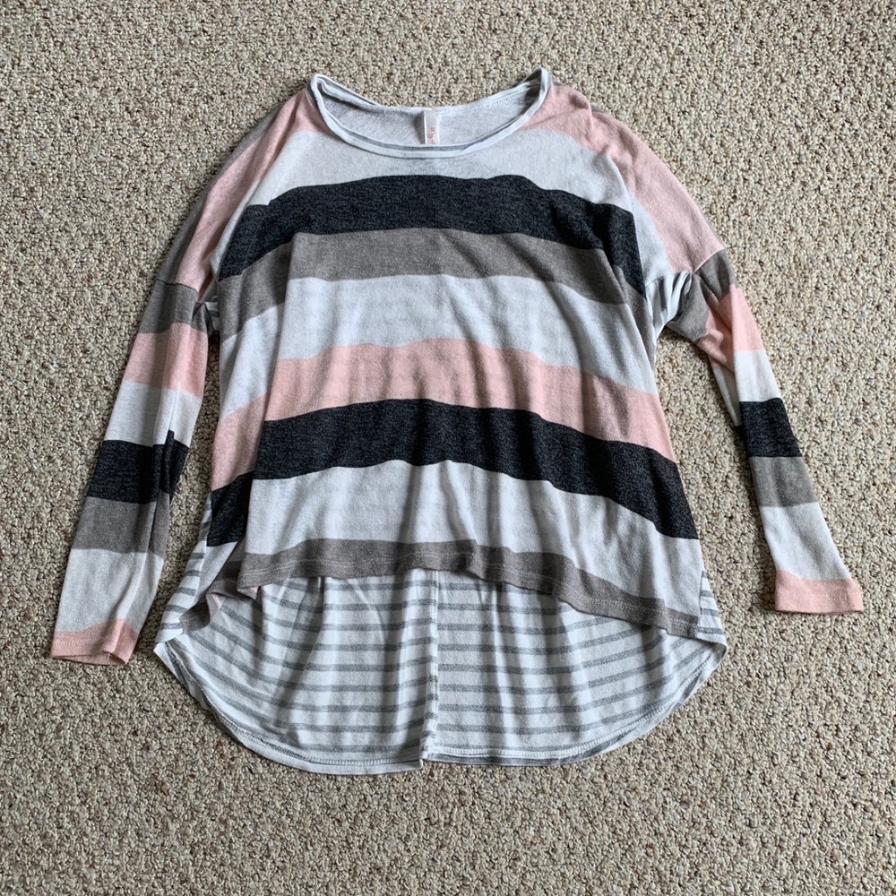 Striped sweater tunic